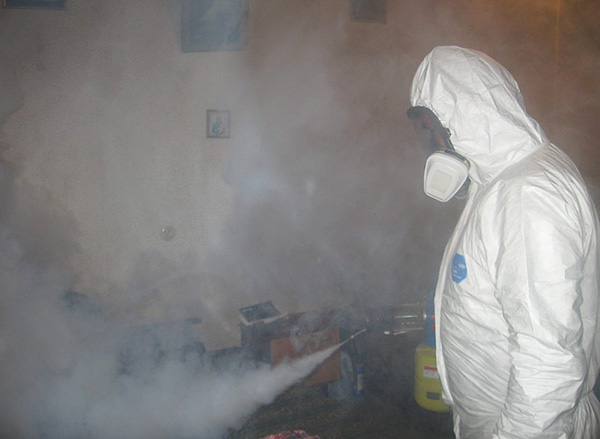 Un esempio di elaborazione di un appartamento con la cosiddetta nebbia calda.