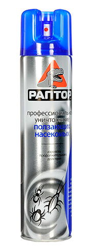 Пример: Raptor аерозол срещу пълзящи насекоми