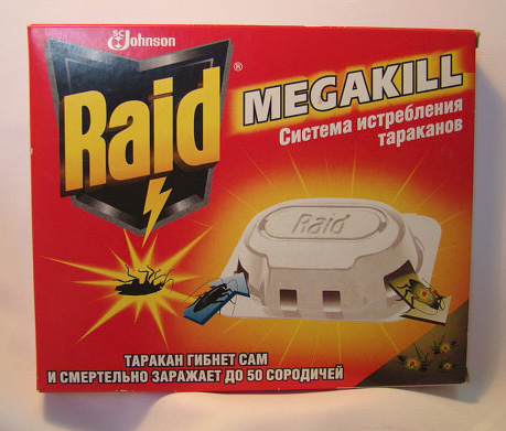 Fällor för kackerlackor Raid