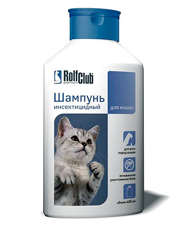 Exemplo de shampoo para pulgas