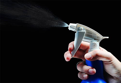 Loppor i lägenheten kan bekämpas med aerosol insekticider, såväl som speciella insektspulver