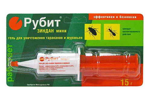 Rubit Zindan - gel for the destruction of cockroaches and ants