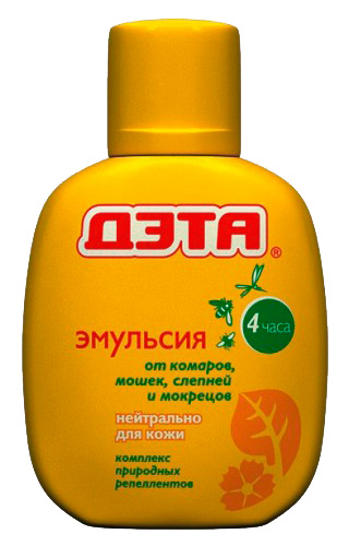 DEET in the form of an emulsion