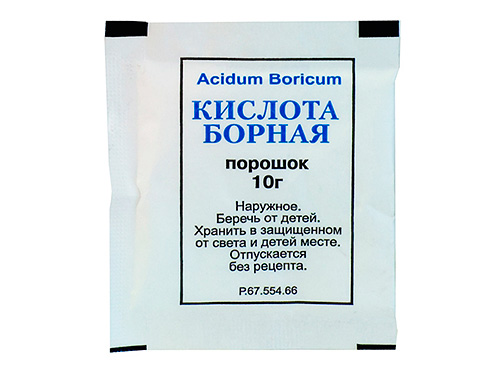 Boric acid is an effective poison for ants.