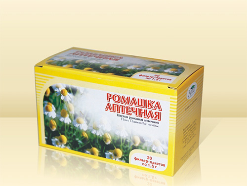 Harmanček vo filtračných vreckách