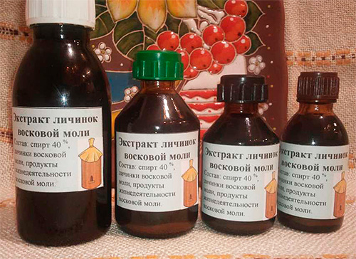 Many reviews indicate a positive effect when taking wax moth tincture