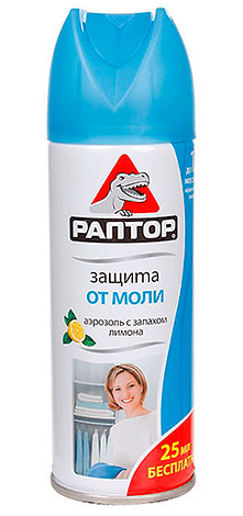 Аерозолен продукт Раптор Защита от молци