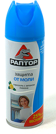 Produk aerosol Perlindungan Raptor terhadap rama-rama