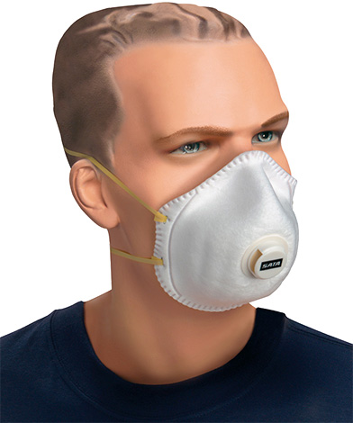 Respirátor pomôže chrániť vaše pľúca pred požitím aerosólu.