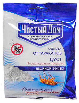 Прахът от дървеници Chisty Dom изисква точност при нанасяне