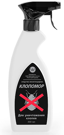 Средство Klopomor от дървеници също принадлежи към категорията на силно миришещи