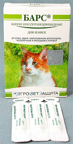 Kvapky proti blchám pre mačky