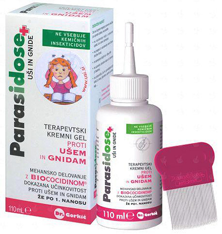 Lo shampoo per parassidosi viene fornito con un pettine per pettinare pidocchi e lendini