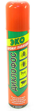 Като част от Dichlorvos Eco - циперметрин и приятни аромати