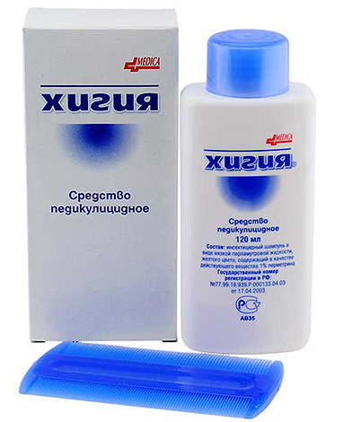 Le shampooing Hygia aide non seulement à détruire les poux, mais aide également à séparer les lentes des cheveux