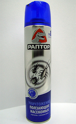 Aerosólový Raptor z lezúceho hmyzu
