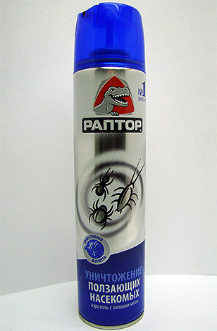 Aerosol Raptor from crawling insects - effective, including against bedbugs