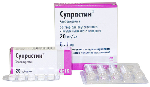Antihistaminikum Suprastin