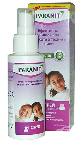 Spray de poux Paranit - peut bien être utilisé pour le traitement de la pédiculose pubienne