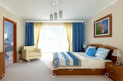 La photo montre l'habitat le plus probable pour les punaises de lit dans un appartement.