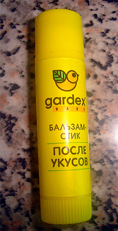 Takýto balzam na tyčinky Gardex Baby sa dá použiť na uštipnutie osou u detí.