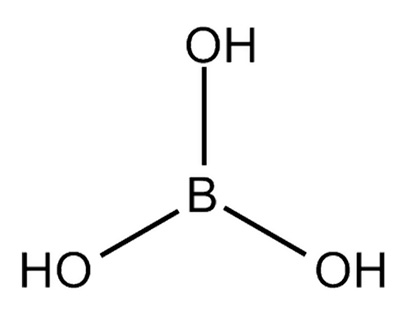 Formula chimica dell'acido borico