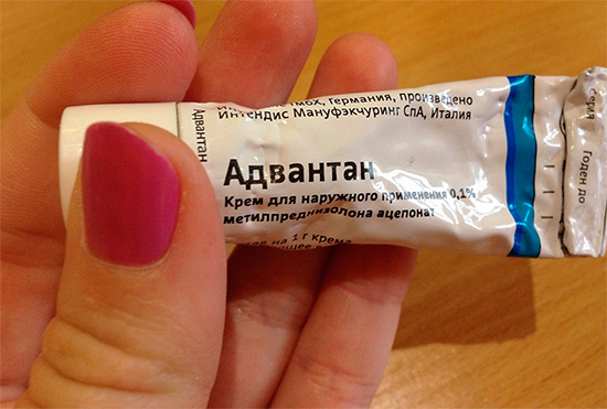 Cream Advantan - aiuta ad alleviare i sintomi di allergia dopo le punture di insetti