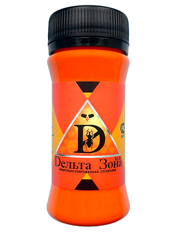 La moderna droga insetticida Delta Zone è abbastanza adatta per la distruzione delle vespe.