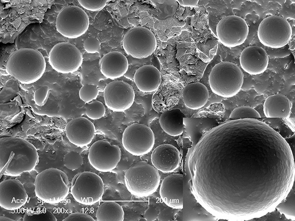 Nei preparati microincapsulati, l'insetticida è sotto forma di minuscole particelle (capsule).