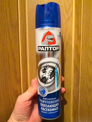 I preparati aerosol agiscono rapidamente, ma non forniscono una protezione a lungo termine dei locali dagli scarafaggi.