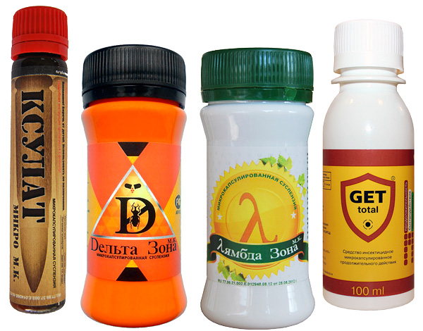 Repellenti per insetti microincapsulati a basso odore.