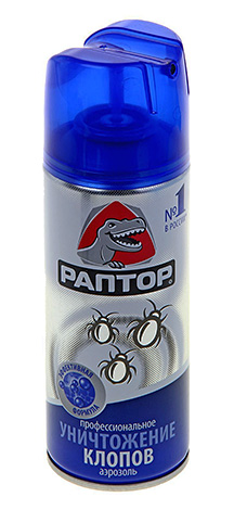 Aerosol Raptor para a destruição de percevejos