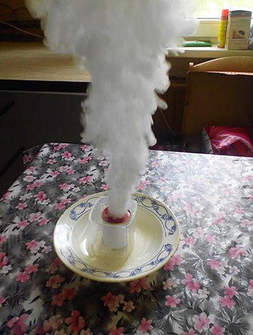 Aquafumigador em ação